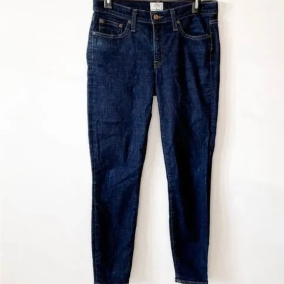 J.Crew Toothpick Dark Classic Blue Skinny Jeans 31 - Picture 3 of 9